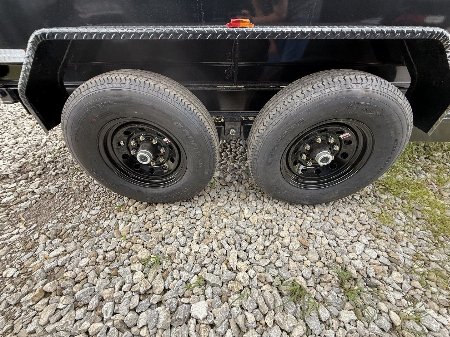 New 2026 PJ Trailers D7142 Dump Trailer 83X14 TA 24" SIDES (GVW:9900) BLACK