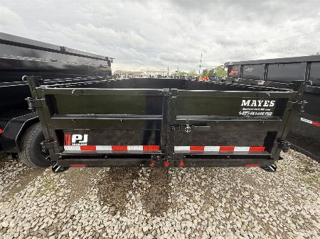 New 2026 PJ Trailers D7142 Dump Trailer 83X14 TA 24" SIDES (GVW:9900) BLACK