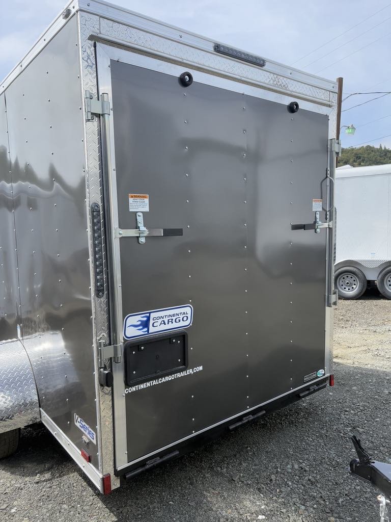 New 2025 Continental Cargo VHW612SA 6X12 Enclosed Cargo Trailer METALLIC GRAY RAMP