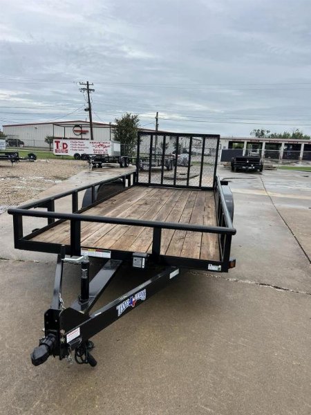 New 2024 Texas Bragg Trailers 77x16 Utility Trailer