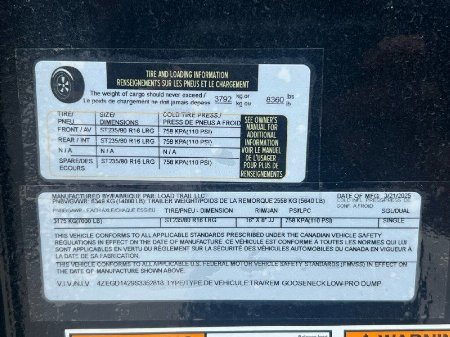 New 2025 Load Trail 83''x14' GN Low-Pro Dump Trailer