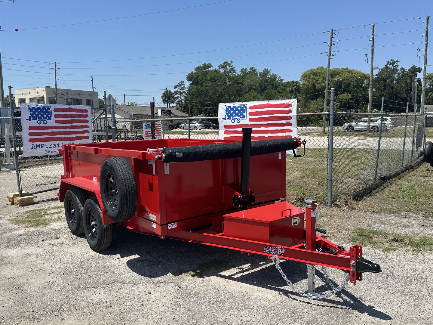 New 2025 AMP Trailers 6X10 DUMP TRAILER