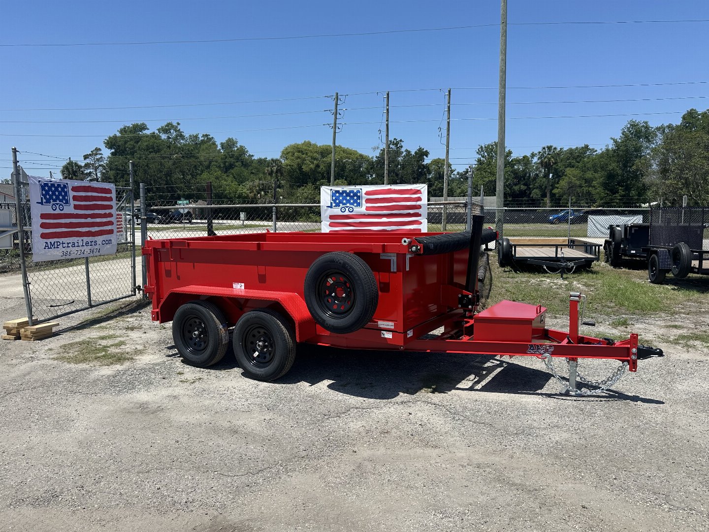New 2025 AMP Trailers 6X10 DUMP TRAILER