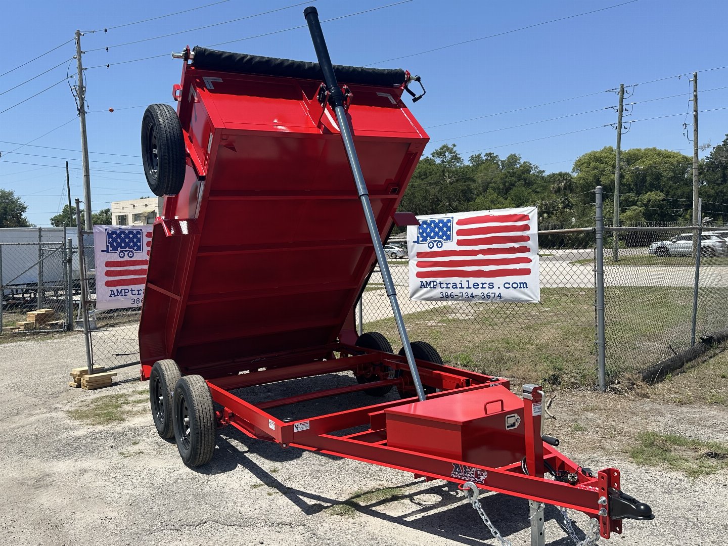 New 2025 AMP Trailers 6X10 DUMP TRAILER