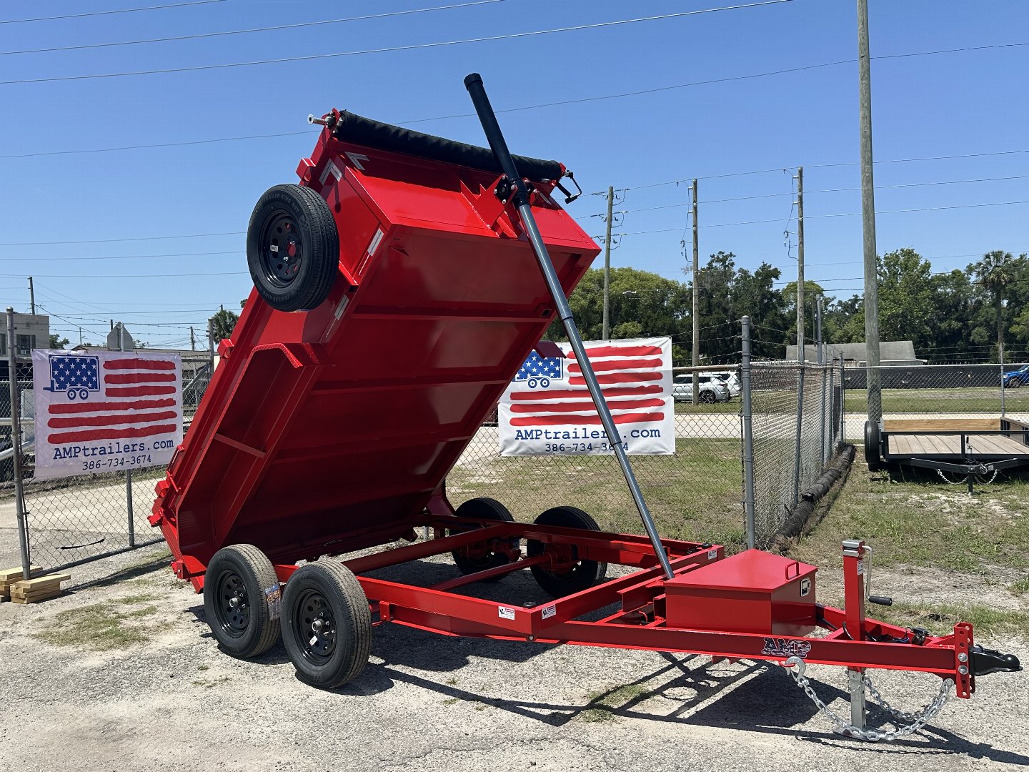 New 2025 AMP Trailers 6X10 DUMP TRAILER