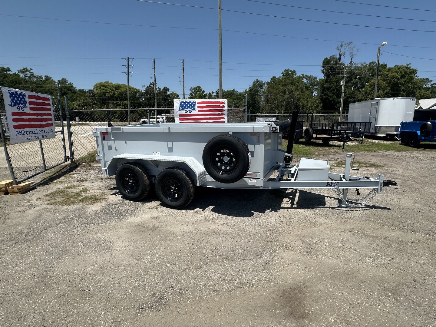 New 2025 AMP Trailers 6X10 DUMP TRAILER