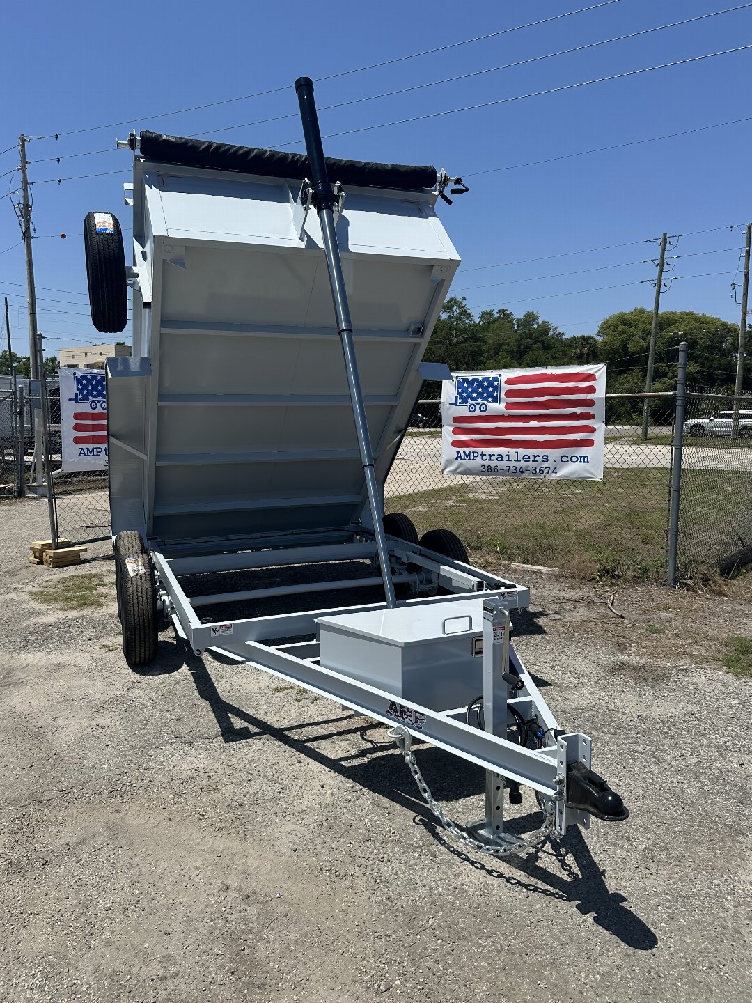 New 2025 AMP Trailers 6X10 DUMP TRAILER