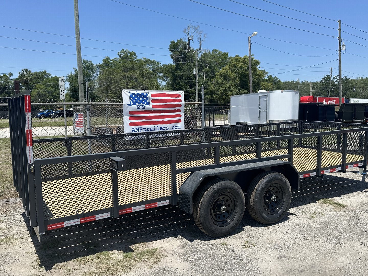 New 2025 AMP Trailers 76"X20' TANDEM AXLE LANDSCAPE TRAILER