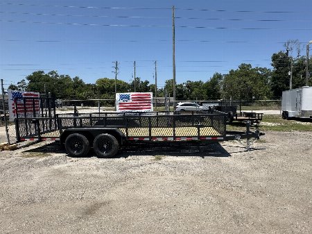 New 2025 AMP Trailers 76"X20' TANDEM AXLE LANDSCAPE TRAILER