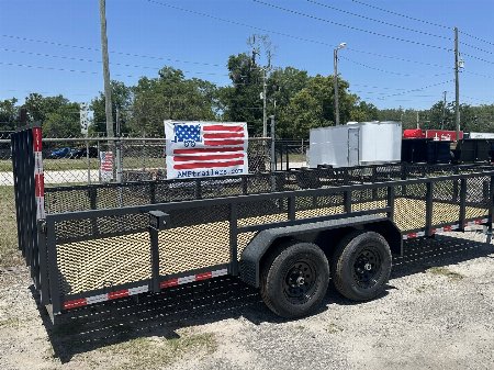 New 2025 AMP Trailers 76"X20' TANDEM AXLE LANDSCAPE TRAILER