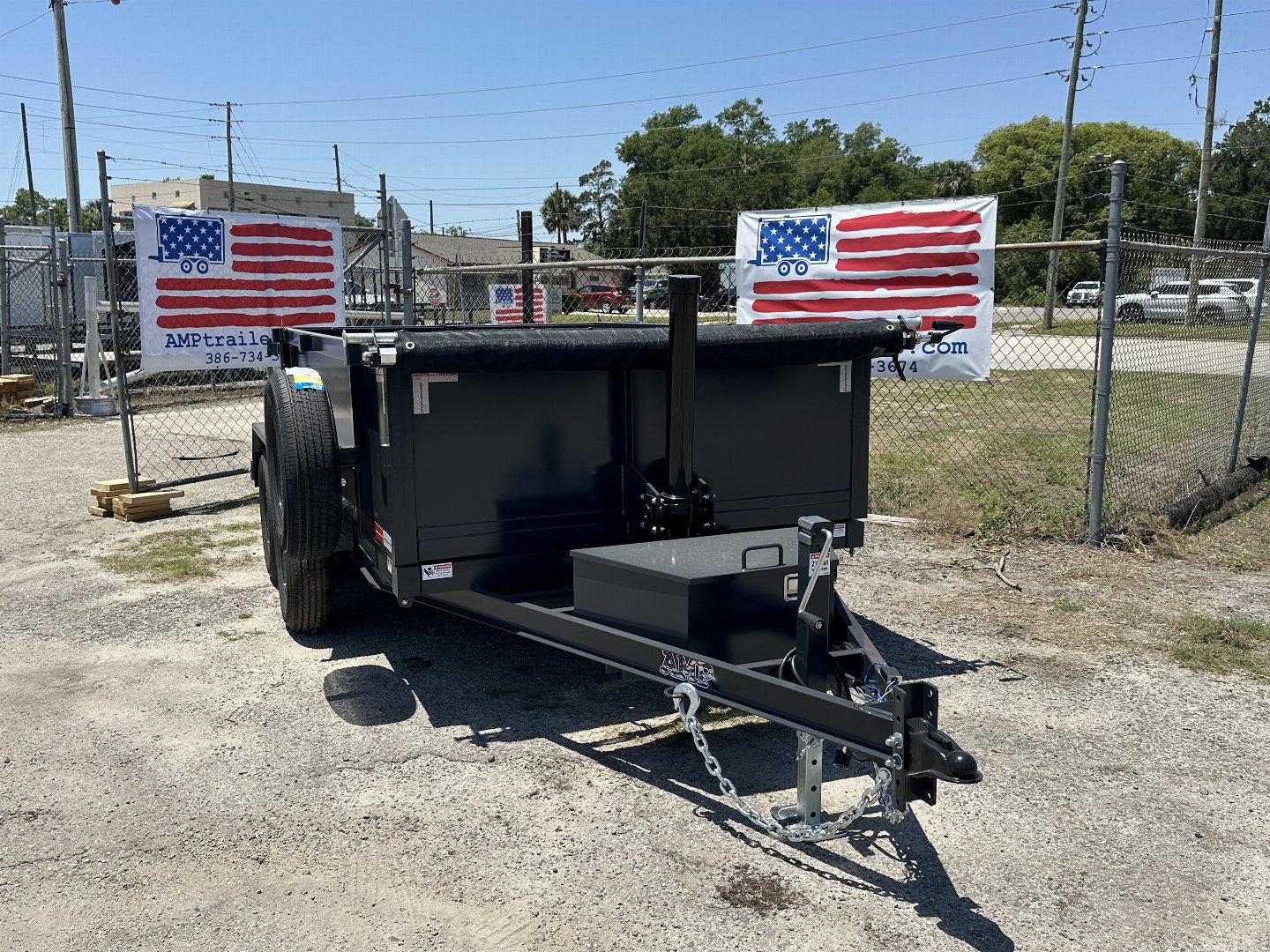 New 2025 AMP Trailers 6X10 AMP DUMP TRAILER