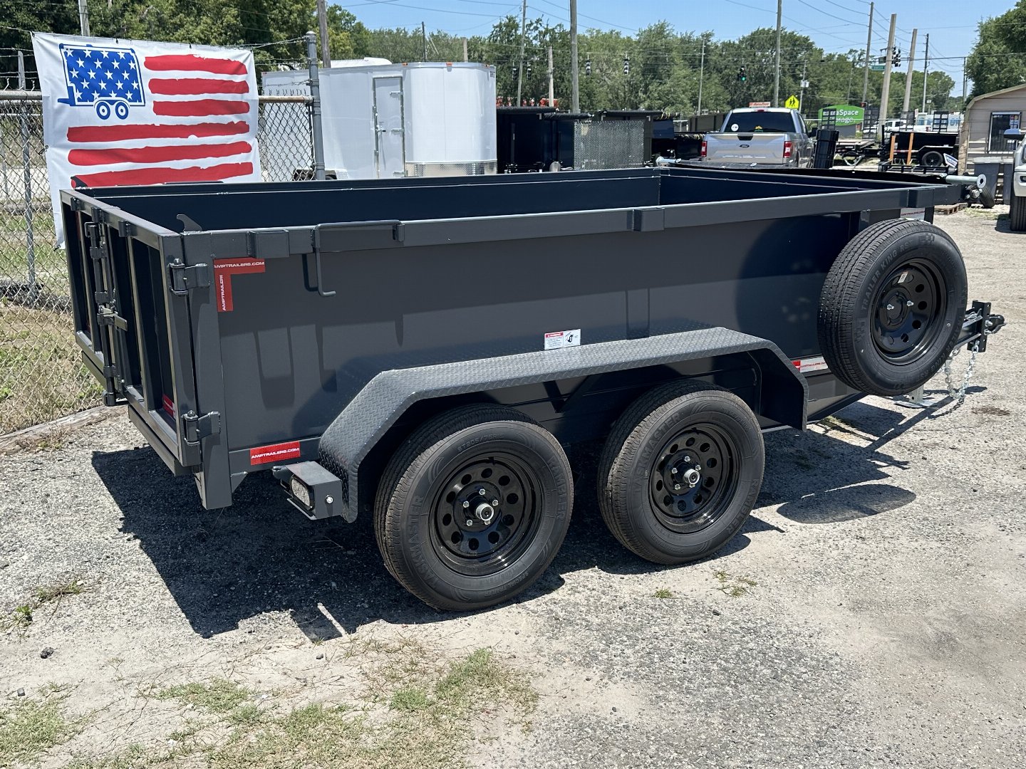 New 2025 AMP Trailers 6X10 AMP DUMP TRAILER