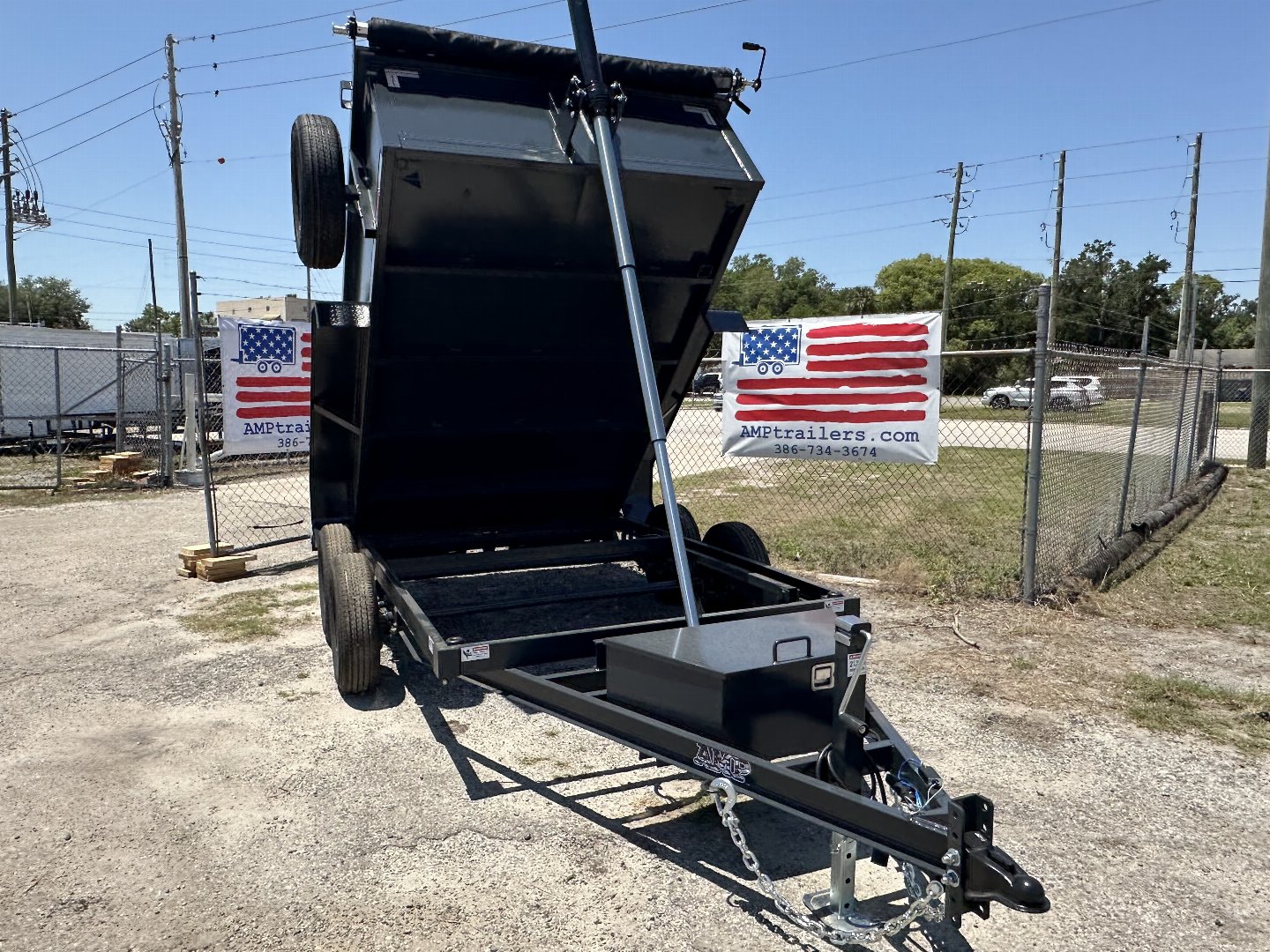 New 2025 AMP Trailers 6X10 AMP DUMP TRAILER