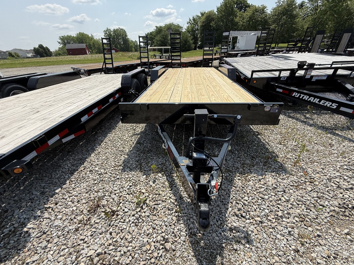New 2025 LIBERTY LE14K83X18+2C6 Equipment Trailer 83X20 TA (GVW:15400) MIDNIGHT BLACK