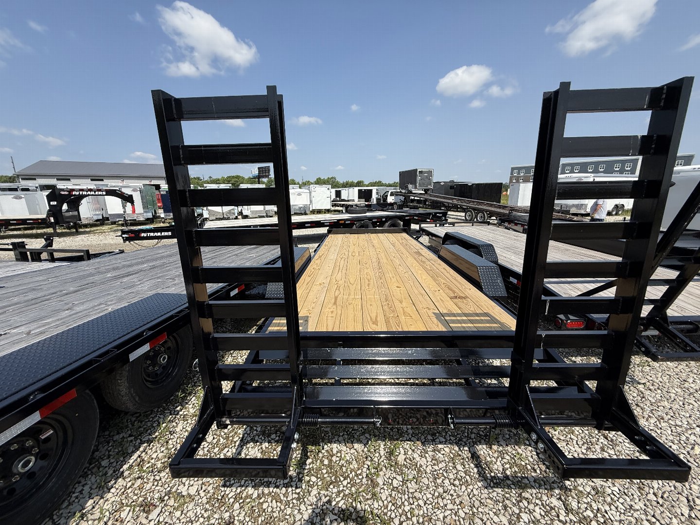 New 2025 LIBERTY LE14K83X18+2C6 Equipment Trailer 83X20 TA (GVW:15400) MIDNIGHT BLACK