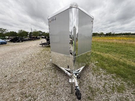 New 2026 Legend Trailers 7X19DVNTA35 Cargo / Enclosed Trailer 7X18 TA RAMP DOOR (GVW:7000) SILVERFROST/BLACK
