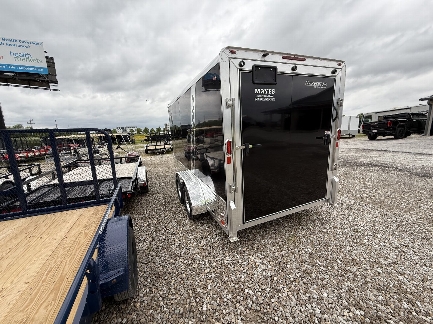 New Legend Trailers 7X17DVNTA35 Cargo / Enclosed Trailer 7X16 TA RAMP DOOR (GVW:7000) BLACK