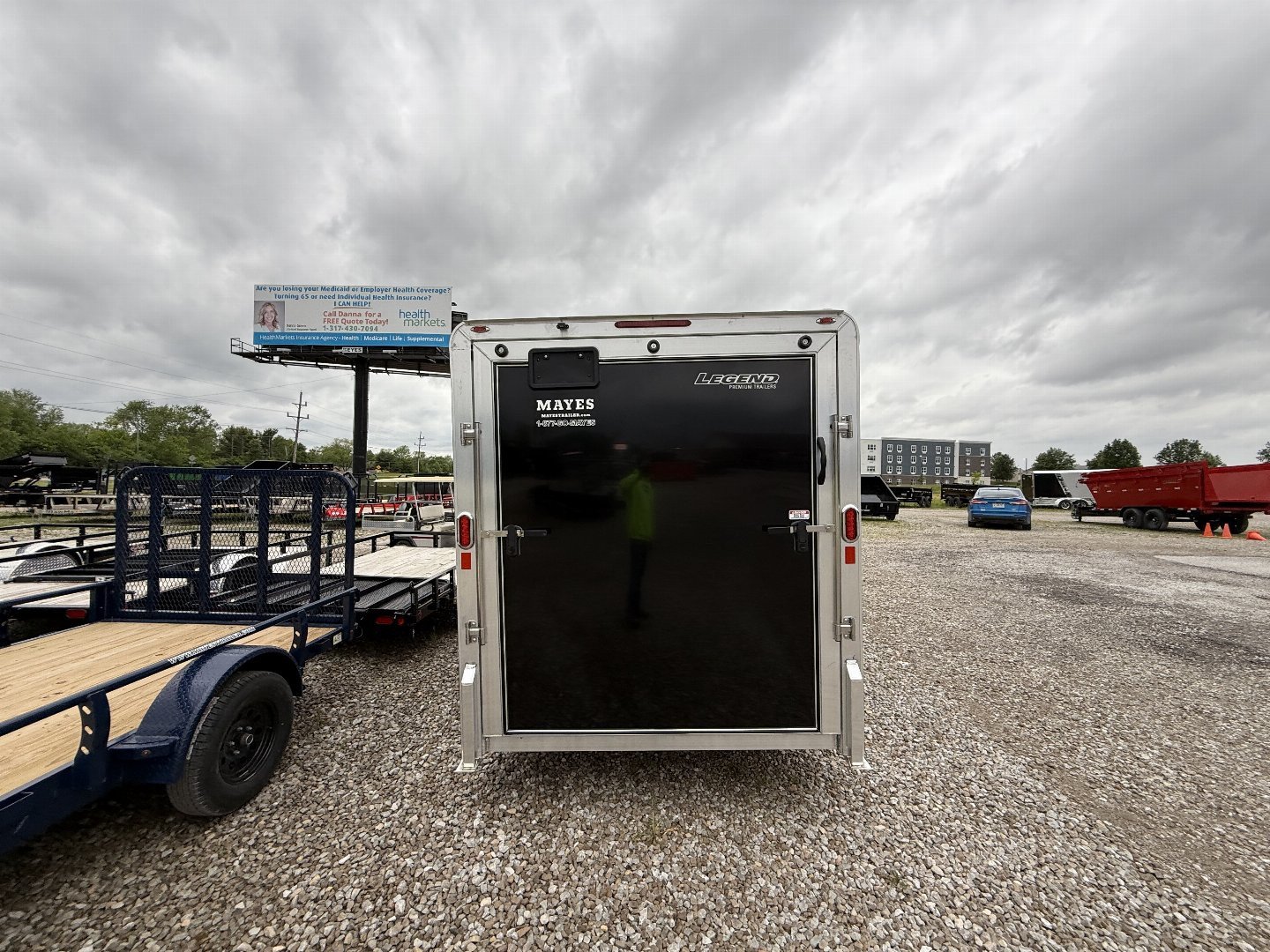 New Legend Trailers 7X17DVNTA35 Cargo / Enclosed Trailer 7X16 TA RAMP DOOR (GVW:7000) BLACK
