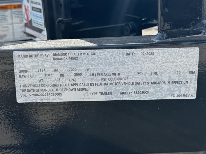 New 2025 Diamond T 7-20ATVRampGateUtility