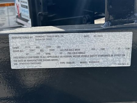 New 2025 Diamond T 7-20ATVRampGateUtility