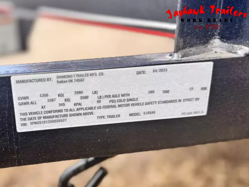 New 2025 Diamond T 5-10RampGateUtility