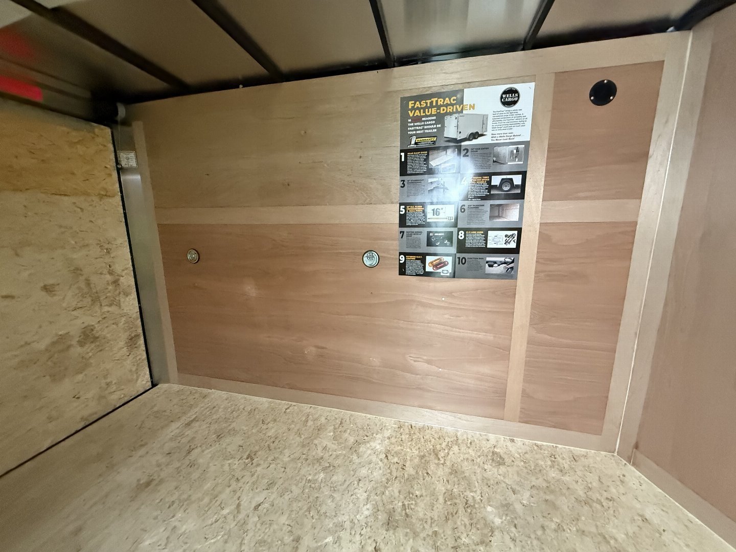 New 2025 WELLS CARGO FT610S2-D Cargo / Enclosed Trailer 6X10 SA RAMP DOOR (GVW:2990) WHITE