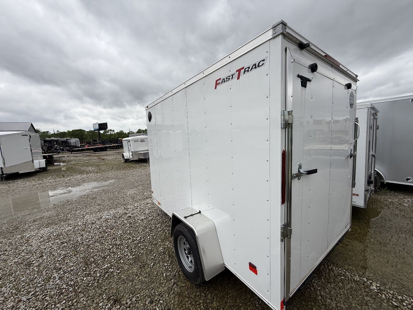 New 2025 WELLS CARGO FT610S2-D Cargo / Enclosed Trailer 6X10 SA RAMP DOOR (GVW:2990) WHITE
