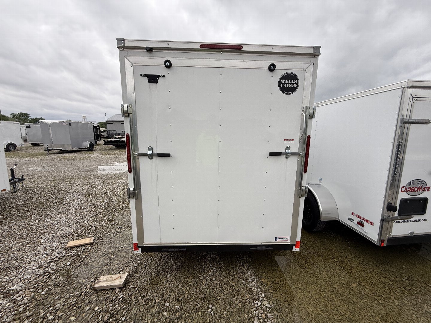 New 2025 WELLS CARGO FT610S2-D Cargo / Enclosed Trailer 6X10 SA RAMP DOOR (GVW:2990) WHITE