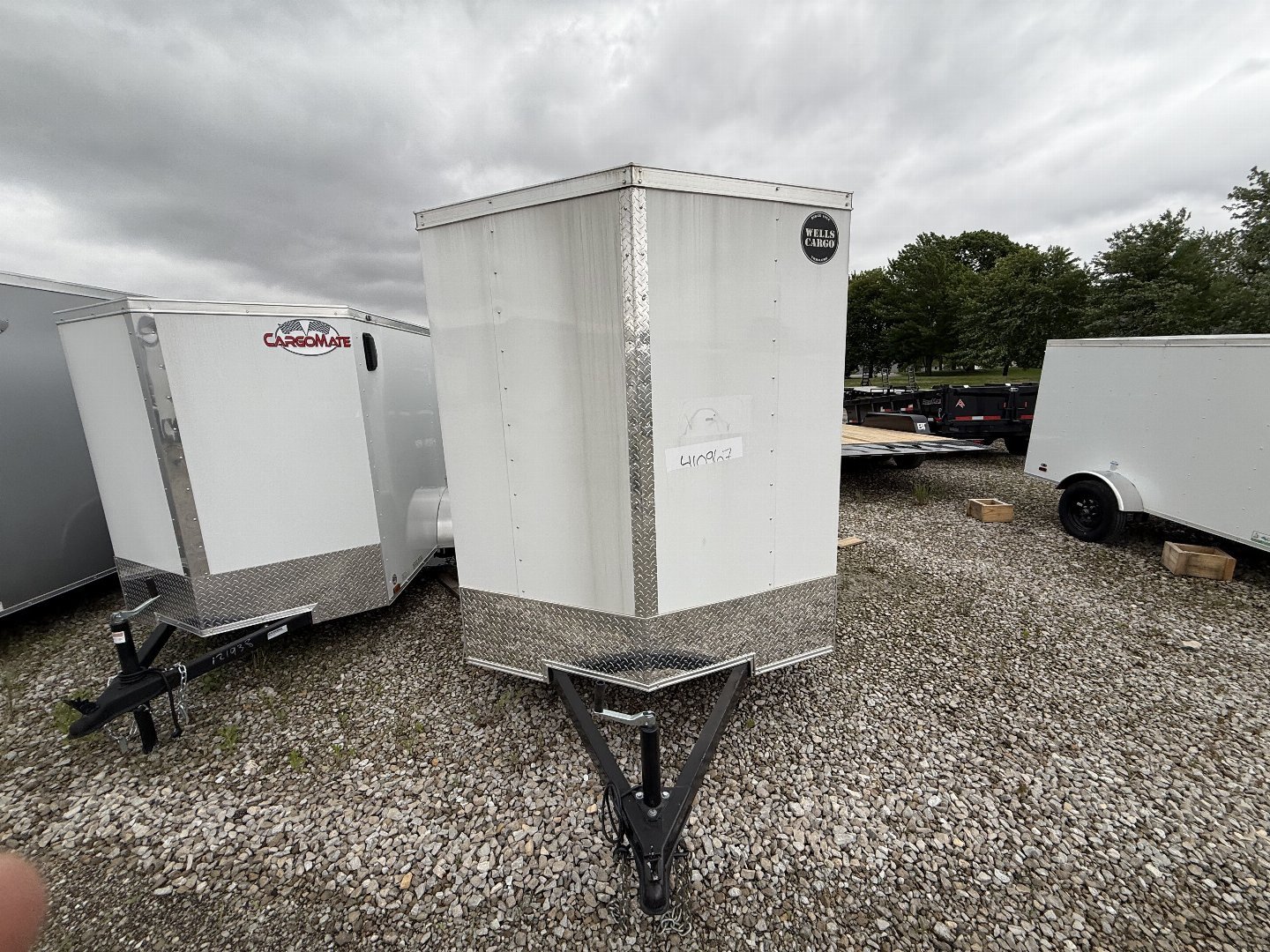 New 2025 WELLS CARGO FT610S2-D Cargo / Enclosed Trailer 6X10 SA RAMP DOOR (GVW:2990) WHITE