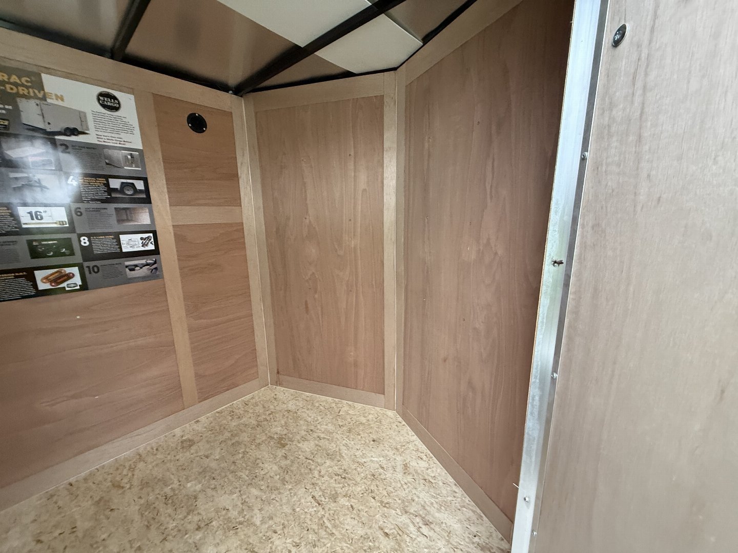 New 2025 WELLS CARGO FT610S2-D Cargo / Enclosed Trailer 6X10 SA RAMP DOOR (GVW:2990) WHITE