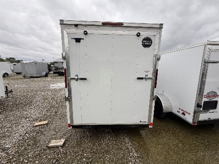 New 2025 WELLS CARGO FT610S2-D Cargo / Enclosed Trailer 6X10 SA RAMP DOOR (GVW:2990) WHITE