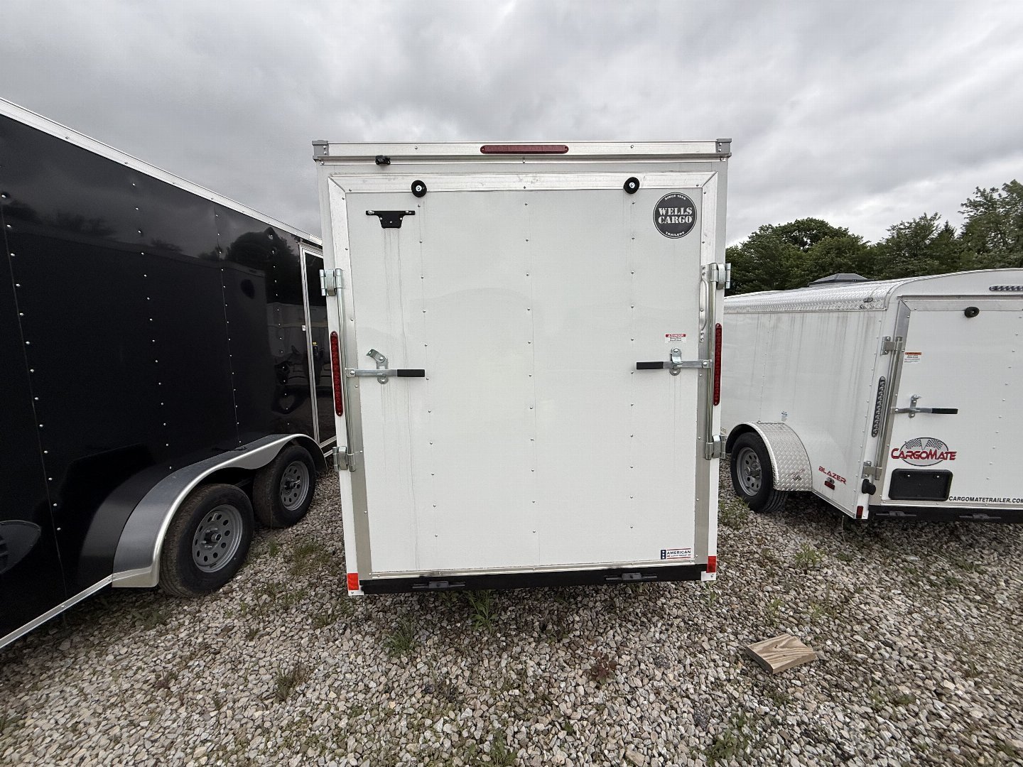 New 2025 WELLS CARGO FT610S2-D Cargo / Enclosed Trailer 6X10 SA RAMP DOOR (GVW:2990) WHITE