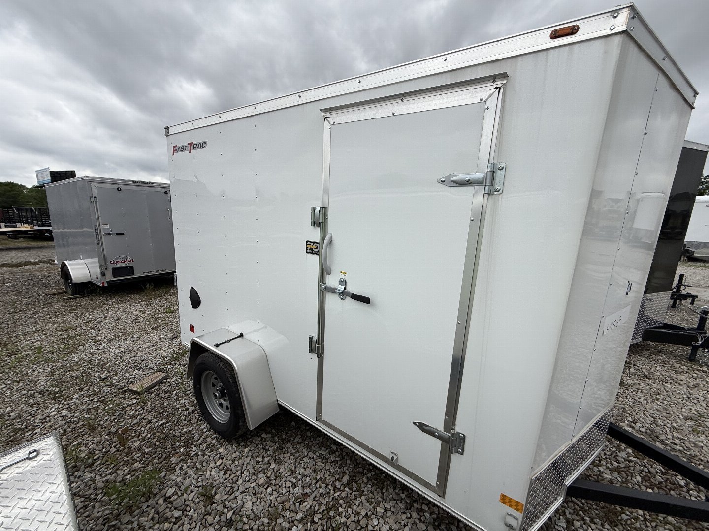 New 2025 WELLS CARGO FT610S2-D Cargo / Enclosed Trailer 6X10 SA RAMP DOOR (GVW:2990) WHITE