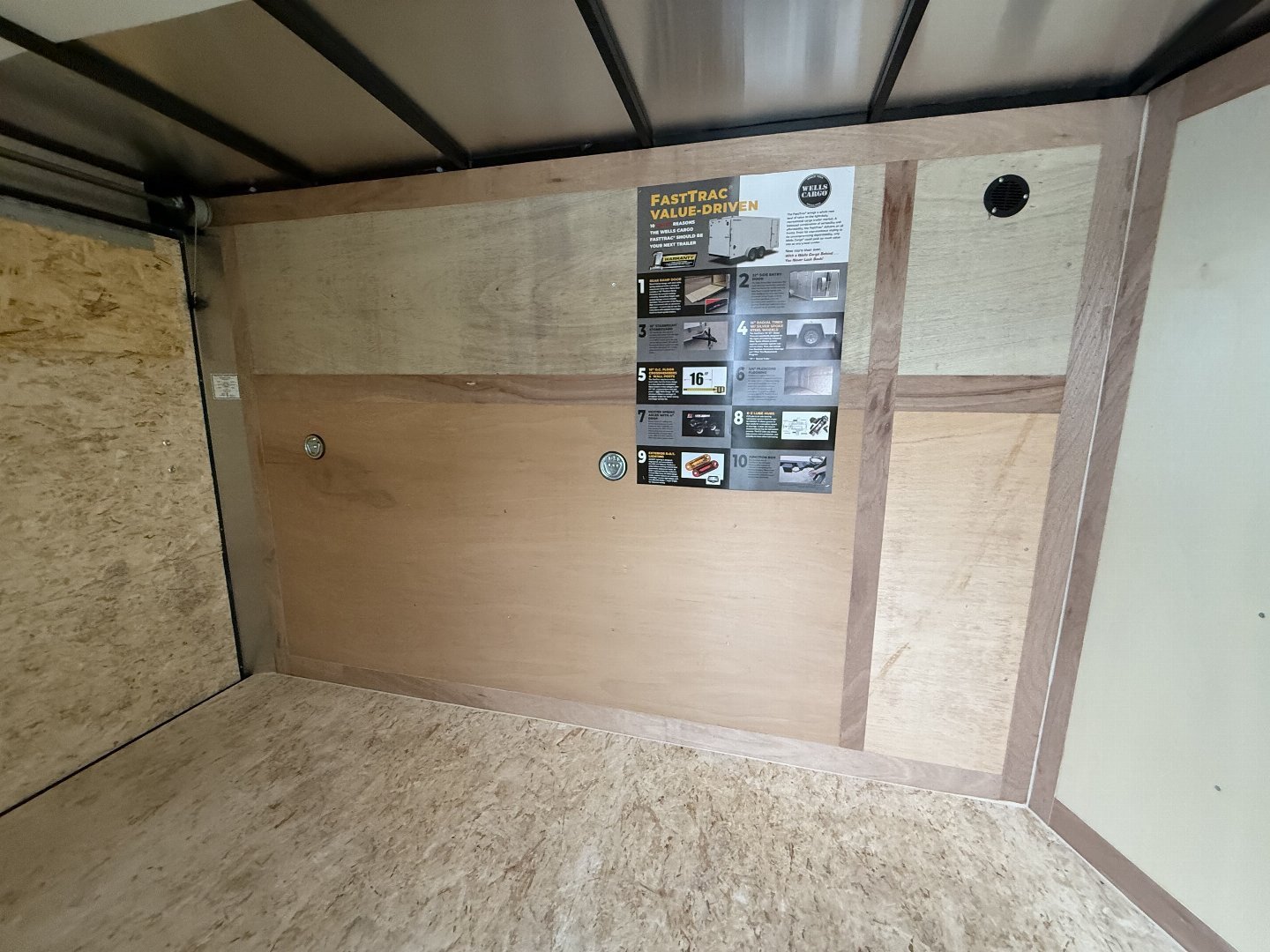New 2025 WELLS CARGO FT610S2-D Cargo / Enclosed Trailer 6X10 SA RAMP DOOR (GVW:2990) WHITE