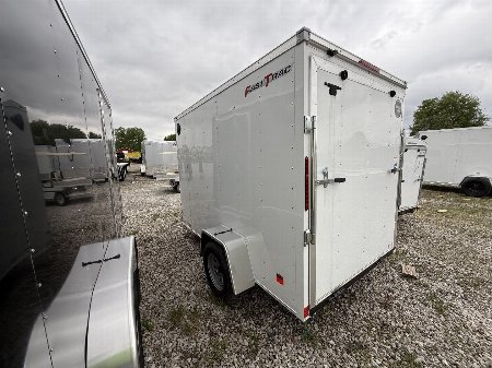 New 2025 WELLS CARGO FT610S2-D Cargo / Enclosed Trailer 6X10 SA RAMP DOOR (GVW:2990) WHITE