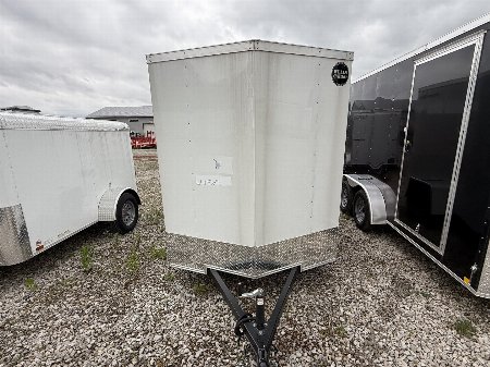 New 2025 WELLS CARGO FT610S2-D Cargo / Enclosed Trailer 6X10 SA RAMP DOOR (GVW:2990) WHITE
