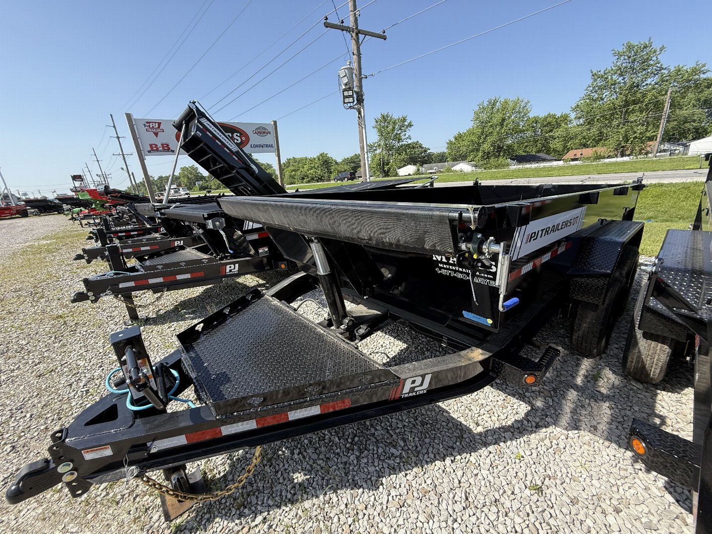 New 2026 PJ TrailersDT142 Dump Trailer 83X14 TA TELESCOPIC (GVW:14000) BLACK
