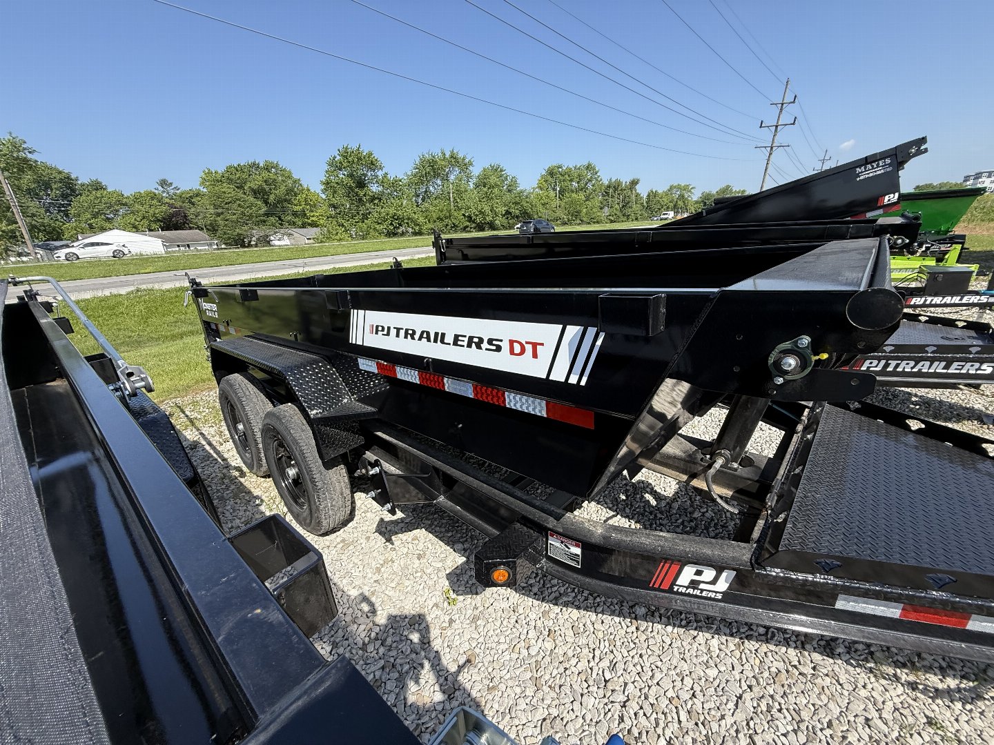 New 2026 PJ TrailersDT142 Dump Trailer 83X14 TA TELESCOPIC (GVW:14000) BLACK