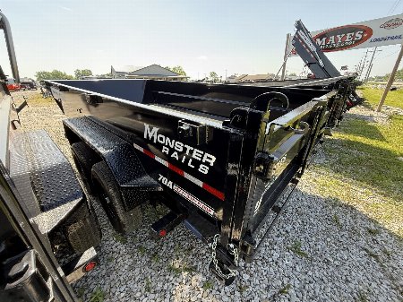 New 2026 PJ TrailersDT142 Dump Trailer 83X14 TA TELESCOPIC (GVW:14000) BLACK