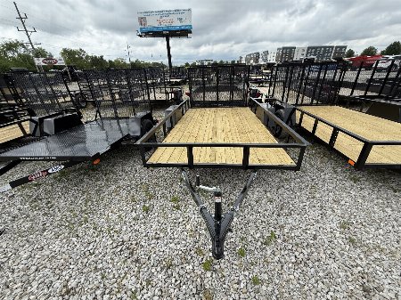 New 2025 AMO US121 Utility Trailer 76X12 SA LOWSIDE (GVW:2990)BLACK