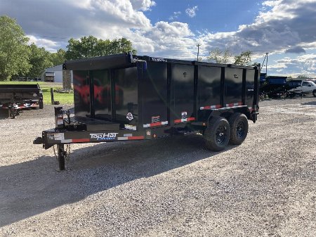 New 2025 Top Hat 7x14' Dump Trailer - 4' Sides