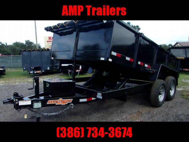New 2024 DOWN 2 EARTH TRAILERS D2E 7X14 7TON DUMP TRAILER Dump Trailer