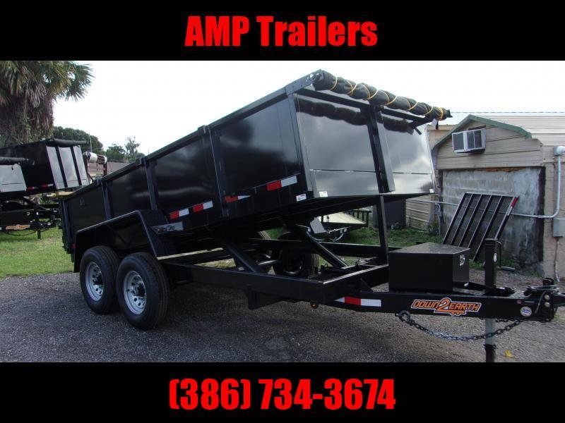 New 2024 DOWN 2 EARTH TRAILERS D2E 7X14 7TON DUMP TRAILER Dump Trailer