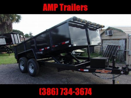 New 2024 DOWN 2 EARTH TRAILERS D2E 7X14 7TON DUMP TRAILER Dump Trailer