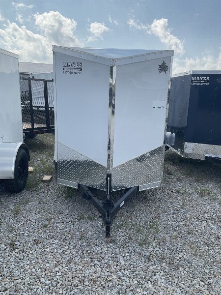 New 2025 US Cargo ULAFT58SA Cargo / Enclosed Trailer 5X8 SA DOOR (GVW:2990) WHITE