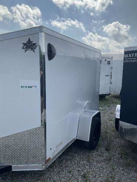 New 2025 US Cargo ULAFT58SA Cargo / Enclosed Trailer 5X8 SA DOOR (GVW:2990) WHITE