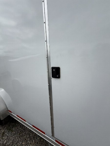 New 2025 Cargo Mate EHW718TA2 Enclosed Cargo Trailer 7x18 TA RAMP DOOR (GVW:14000) WHITE