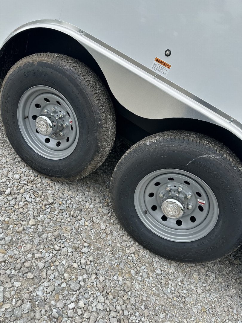New 2025 Haul About Trailers LPD8524TA4 Cargo / Enclosed Trailer 102X24 TA RAMP DOOR (GVW:12000) WHITE