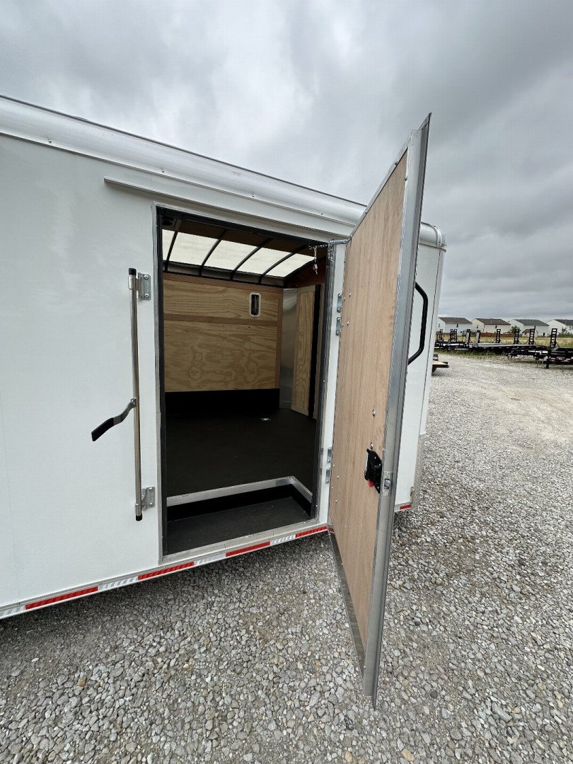 New 2025 Haul About Trailers LPD8524TA4 Cargo / Enclosed Trailer 102X24 TA RAMP DOOR (GVW:12000) WHITE