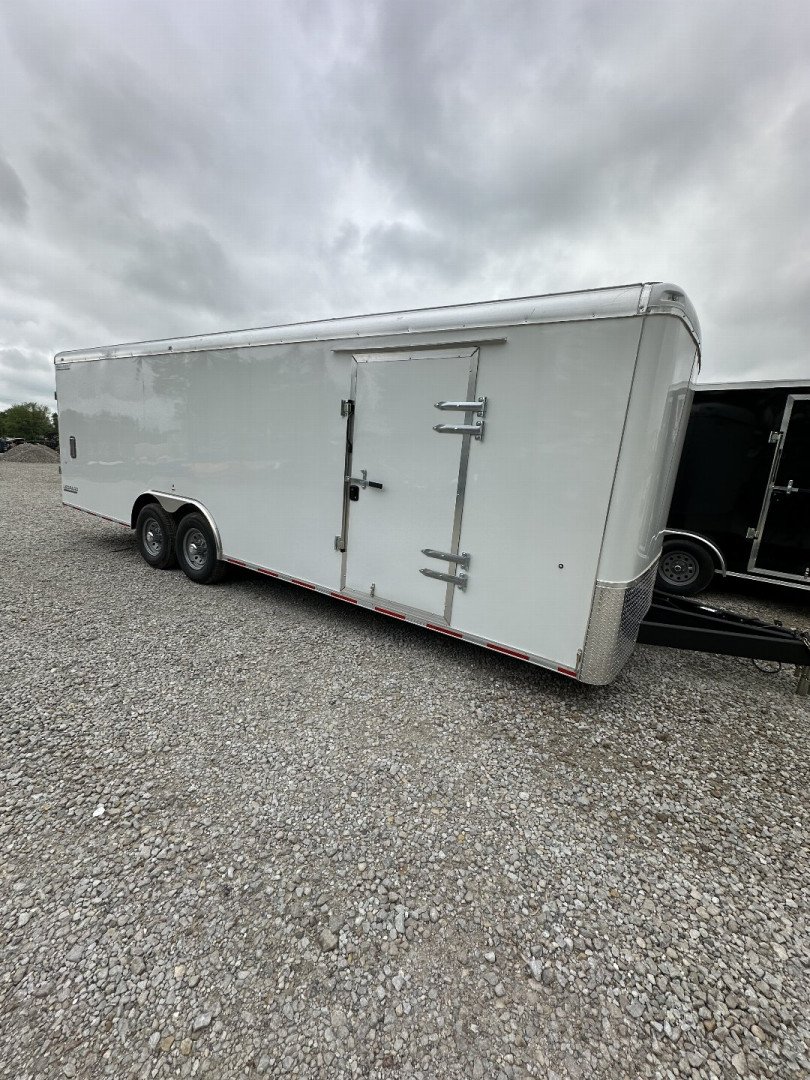 New 2025 Haul About Trailers LPD8524TA4 Cargo / Enclosed Trailer 102X24 TA RAMP DOOR (GVW:12000) WHITE